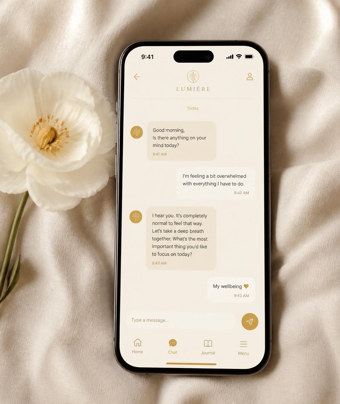Honey AI conversation on a phone